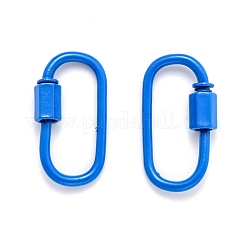 Spray Painted Brass Screw Carabiner Lock Clasps&nbsp;KK-B032-05
