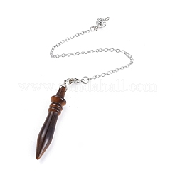 Natural Mixed Gemstone Pointed Dowsing Pendulums&nbsp;G-K305-C-P