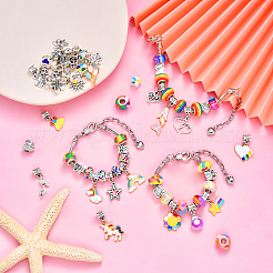 DIY European Bracelet Making Kits&nbsp;DIY-YWC0006-03A