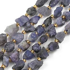 Raw Rough Natural Tanzanite Beads Strands&nbsp;G-D101-A12