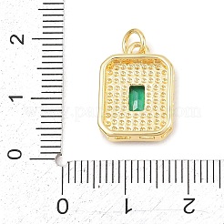 Brass with Natural Paua Shell Pendants&nbsp;KK-C170-05G-01