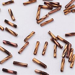 Glass Twisted Bugle Beads&nbsp;SEED-E002-6mm-881#