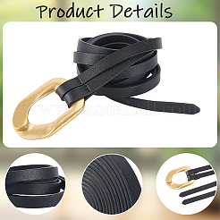 1Pc Cowhide Leather Knot Tie Belts for Women&nbsp;AJEW-CL0003-42B