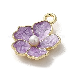 Flower Alloy Enamel Pendants&nbsp;LS-ENAM-A007-01KCG-02