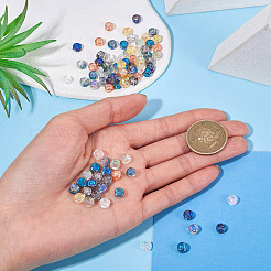 100Pcs 10 Colors Electroplate Transparent Glass Beads&nbsp;EGLA-TA0012-99