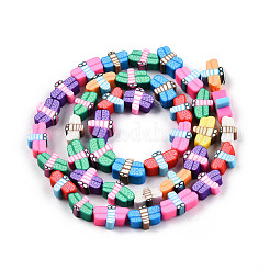 Handmade Polymer Clay Beads Strands&nbsp;X-CLAY-N010-087A