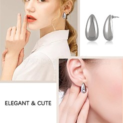 Brass Teardrop Stud Earrings for Women&nbsp;JE1090B