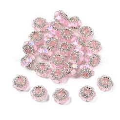 Acrylic Rhinestone Rondelle Beads&nbsp;OACR-S048-02F