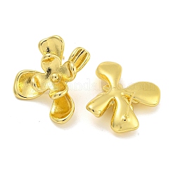 Rack Plating Flower Brass Stud Earrings&nbsp;EJEW-I313-09G