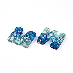 Transparent Epoxy Resin Pendants&nbsp;LS-CRES-YW0002-11M