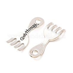 Tibetan Style Alloy Pendants&nbsp;AL-CBA5212-11AS