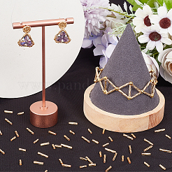 1840Pcs 4 Style Glass Twisted Bugle Beads&nbsp;SEED-CN0001-43A