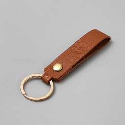 Rectangle PU Leather Keychains&nbsp;KEYC-WH0034-62