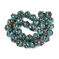 Handmade Lampwork Enamel Beads&nbsp;LAMP-T023-23C