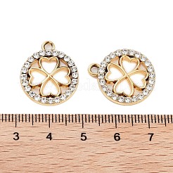 UV Plating Alloy Rhinestone Pendants&nbsp;ALRI-N058-01KCG