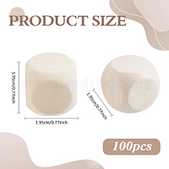 Unfinished Wood Dice&nbsp;WOOD-WH0026-51A