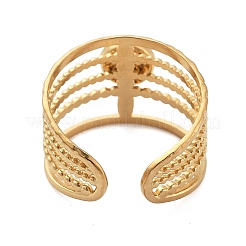 Golden 304 Stainless Steel Adjustable Open Cuff Rings&nbsp;VS7439-4