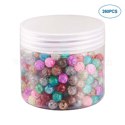 Spray Painted Glass Beads&nbsp;GLAA-TA0001-03