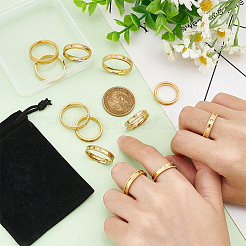 12Pcs 6 Size Crystal Rhinestone Ring&nbsp;RJEW-UN0002-72G