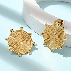 Ion Plating(IP) 304 Stainless Steel Stud Earrings for Women&nbsp;EJEW-M089-03G