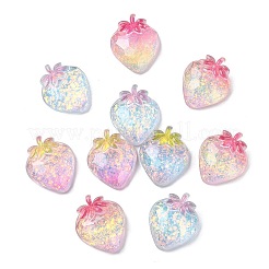 25Pcs 5 Colors Transparent Resin Fruit Decoden Cabochons&nbsp;RESI-CJ0004-16