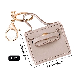 1Pc Portable PU Leather Bag Keychain&nbsp;AJEW-CL0001-06B