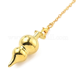 Brass Dowsing Pendulum Big Pointed Gourd Pendants&nbsp;KK-H491-07G