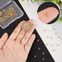 80Pcs Brass Tube Bails&nbsp;KK-BBC0004-26