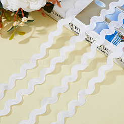26 Yards Polyester Wave Bending Fringe Trim&nbsp;DIY-DC0002-42A