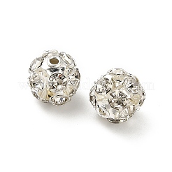 7mm Brass Rhinestone Beads&nbsp;X1-KK-S519-01B-S