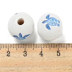 Natural Wood European Beads&nbsp;WOOD-S059-01K