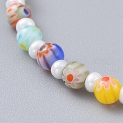 Millefiori Glass Beaded Bracelets&nbsp;BJEW-JB04643