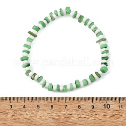Dyed Natural Freshwater Shell & Glass Seed Beads Stretch Bracelets for Women&nbsp;BJEW-JB14129