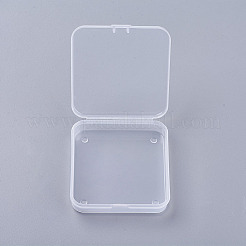 Transparent Plastic Bead Containers with Hinged Lid&nbsp;CON-WH0018-04