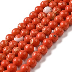Synthetic Imperial Jasper Beads Strands&nbsp;G-I199-35-6mm-D