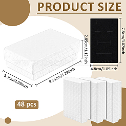 48Pcs Cardboard Jewelry Boxes&nbsp;CBOX-BC0001-54