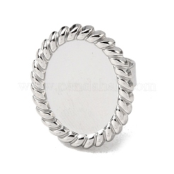 304 Stainless Steel Cuff Ring Components&nbsp;STAS-P403-06P