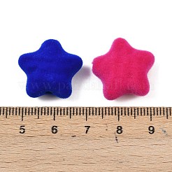 Flocking Opaque Acrylic Beads&nbsp;OACR-G055-02B