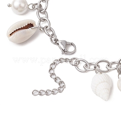 304 Stainless Steel Cable Chains Charm Bracelets&nbsp;BJEW-TA00585
