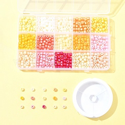DIY Column Ceylon Glass Seed Beads Bracelets Making Kits&nbsp;SEED-FS0001-37