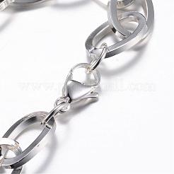 304 Stainless Steel Cable Chain Bracelets&nbsp;BJEW-P064-08S