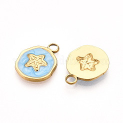 304 Stainless Steel Pendants&nbsp;STAS-N108-05B-G