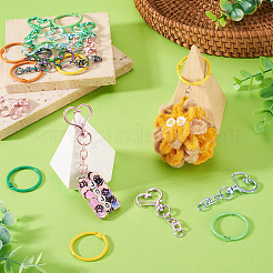 15Pcs Spray Painted Alloy Swivel Snap Hook Clasps&nbsp;FIND-TA0010-58