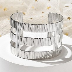 304 Stainless Steel Cuff Bangles for Women&nbsp;BJEW-M045-01P