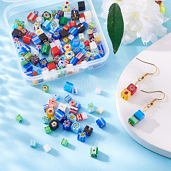 2 Styles Handmade Millefiori Glass Beads&nbsp;LK-CJ0001-06