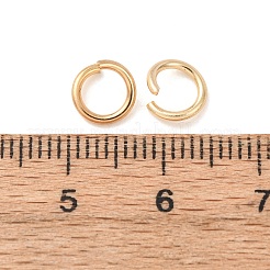 Brass Open Jump Rings&nbsp;KK-G604-08G-03