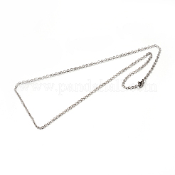Tarnish Resistant 304 Stainless Steel Cable Chain Necklaces&nbsp;LS-STAS-M174-027P