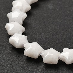 Natural White Jade Beads Strands&nbsp;G-Z080-A23-8mm