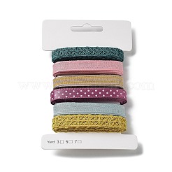 18 Yards 6 Colors Polyester Ribbon&nbsp;SRIB-C001-B03
