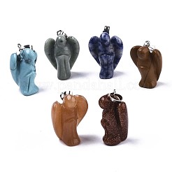 Natural & Synthetic Mixed Gemstone Pendants&nbsp;G-N0326-49